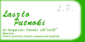 laszlo putnoki business card